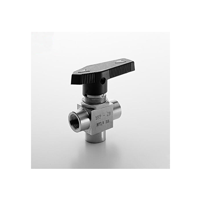 3000psi Forged NPT Female Thread Stainless Steel 3 Way Ball Valve