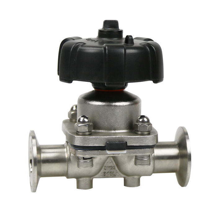 Clamp Connection Sanitary Forged Diaphragm Through Valve