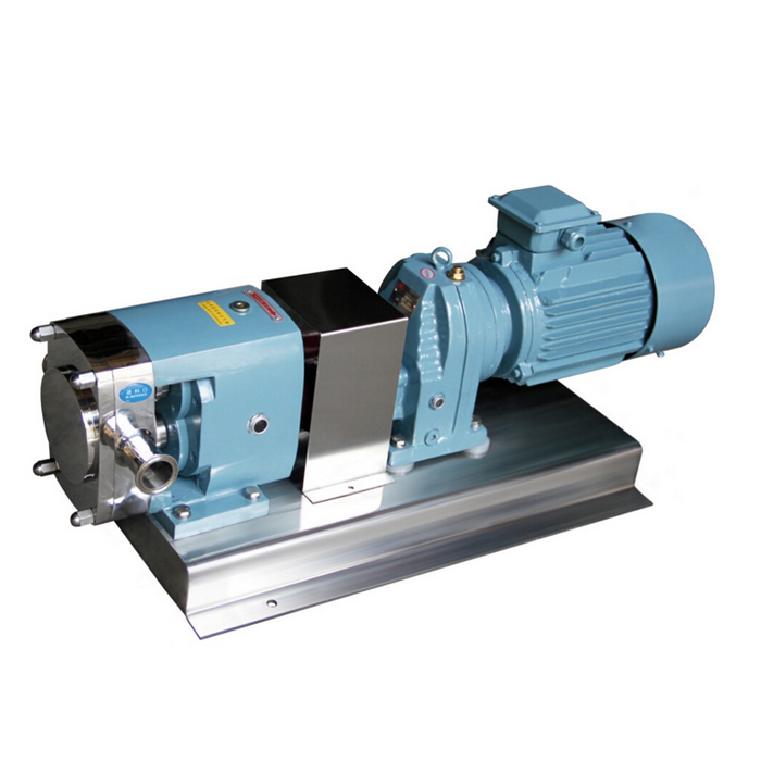 Sanitary high efficiency transfer pump lobe pump