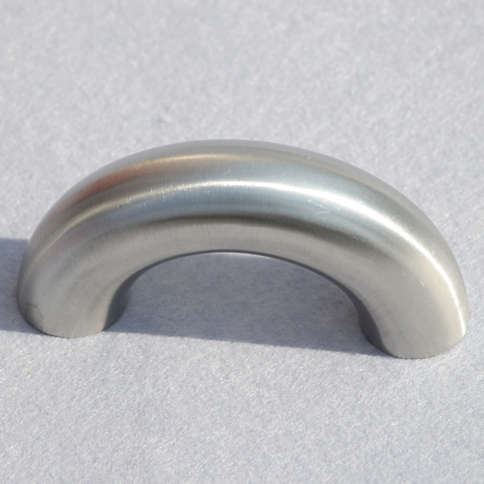 Sanitary stainless steel 180 degree welded elbow pipe fitting